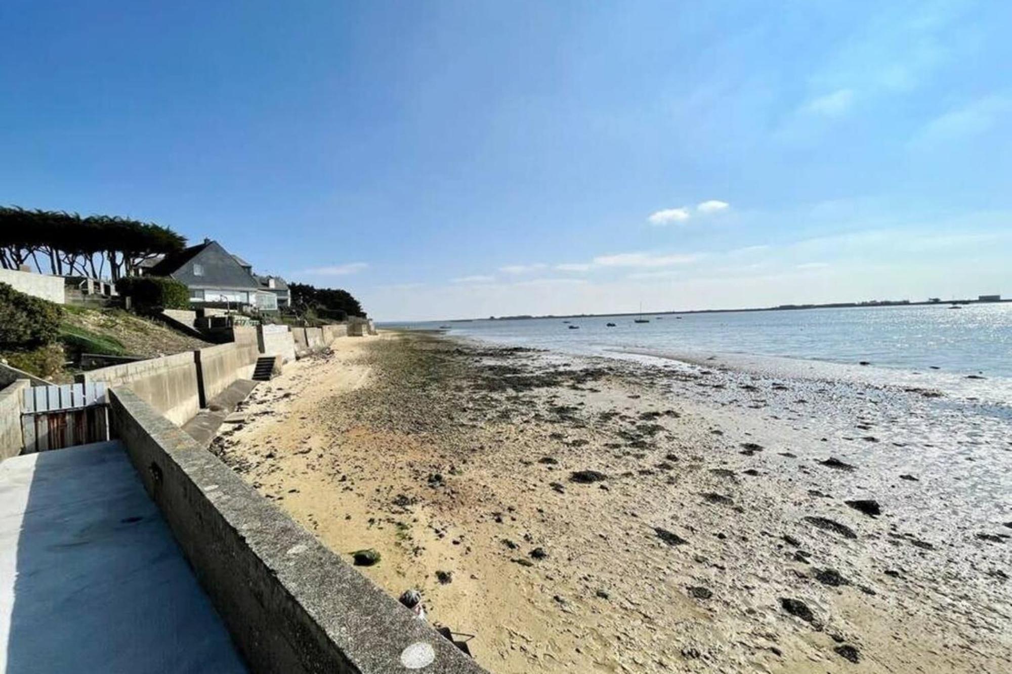 Maison de charme vue mer 180 rénovée Accès plage Riantec Extérieur photo
